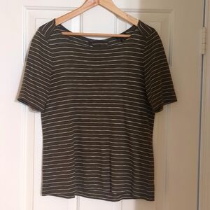 Green stripped shirt